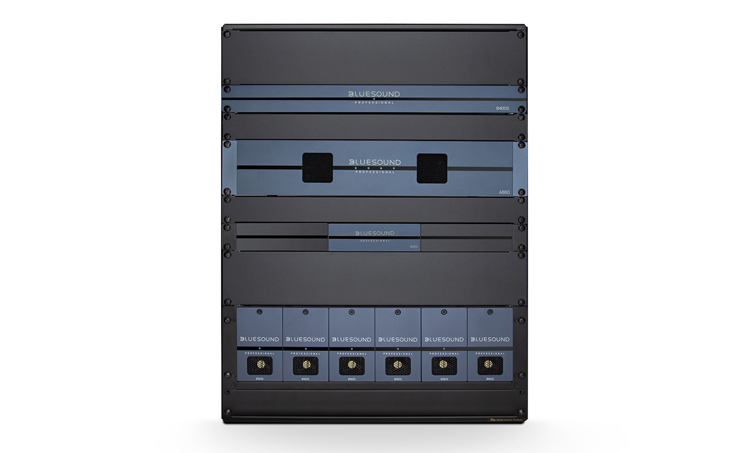 Bluesound-Professional-in-Rack rack mounted streaming players