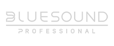 Bluesound Professional Logo light grey on transparent background